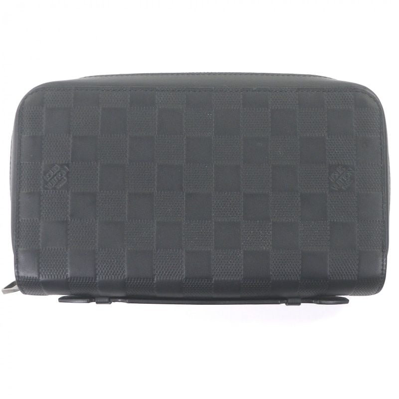 Louis Vuitton Damier Infini Leather Round Zipper Long Wallet