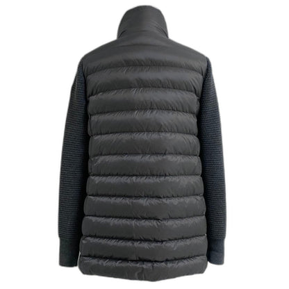 Moncler Knit Down Coat Jacket S Gray — view 2