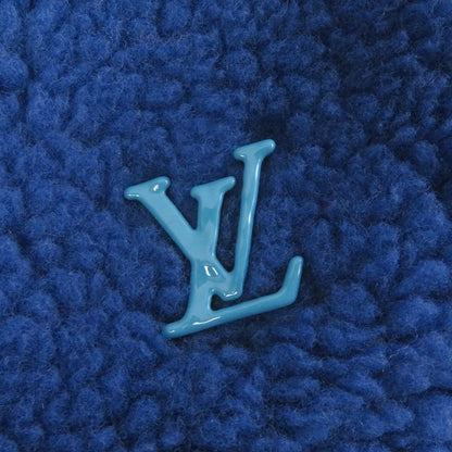 Louis Vuitton Yayoi Kusama 23AW Face Zip-up Fleece Jacket Blouson Blue XS Made