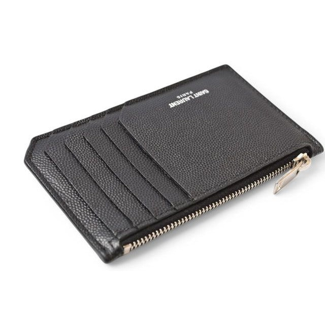 Saint Laurent Paris Coin Case Card YSL Ship Pouch Calf — view 6