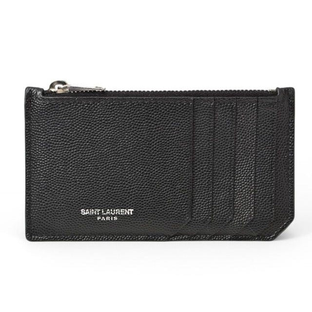 Saint Laurent Paris Coin Case Card YSL Ship Pouch Calf