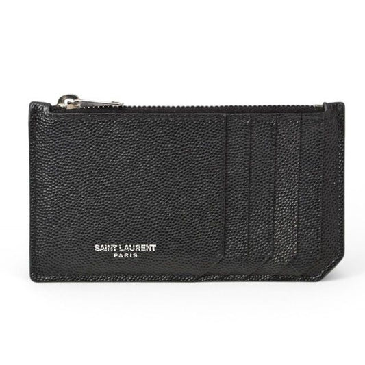 Saint Laurent Paris Coin Case Card YSL Ship Pouch Calf
