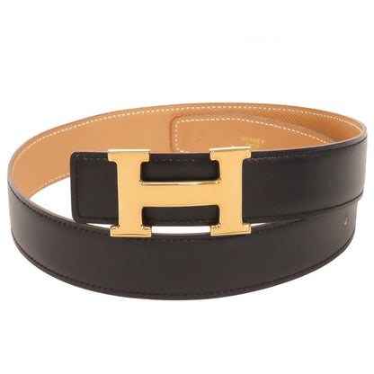 Hermes Constance Belt Black
