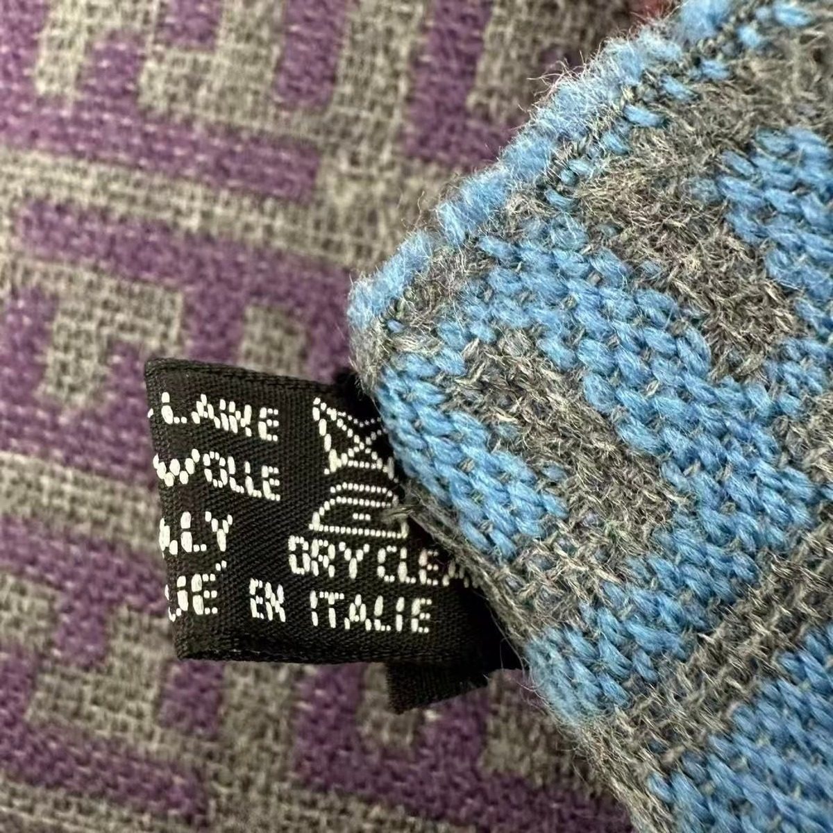 Fendi Scarf FF Pattern Wool Multicolor — view 5