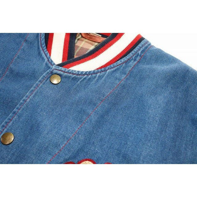 Gucci Bomber Jacket Size 46 Stadium Blouson Denim Corduroy — view 3
