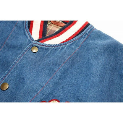 Gucci Bomber Jacket Size 46 Stadium Blouson Denim Corduroy — view 3