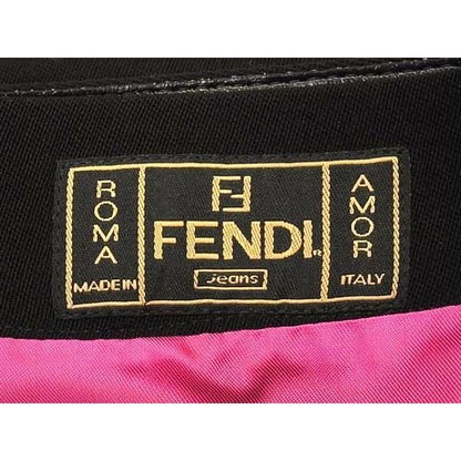 Fendi Wool Skirt 77 Black — view 4