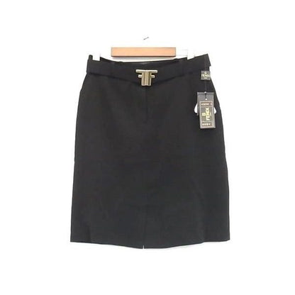 Fendi Wool Skirt 77 Black