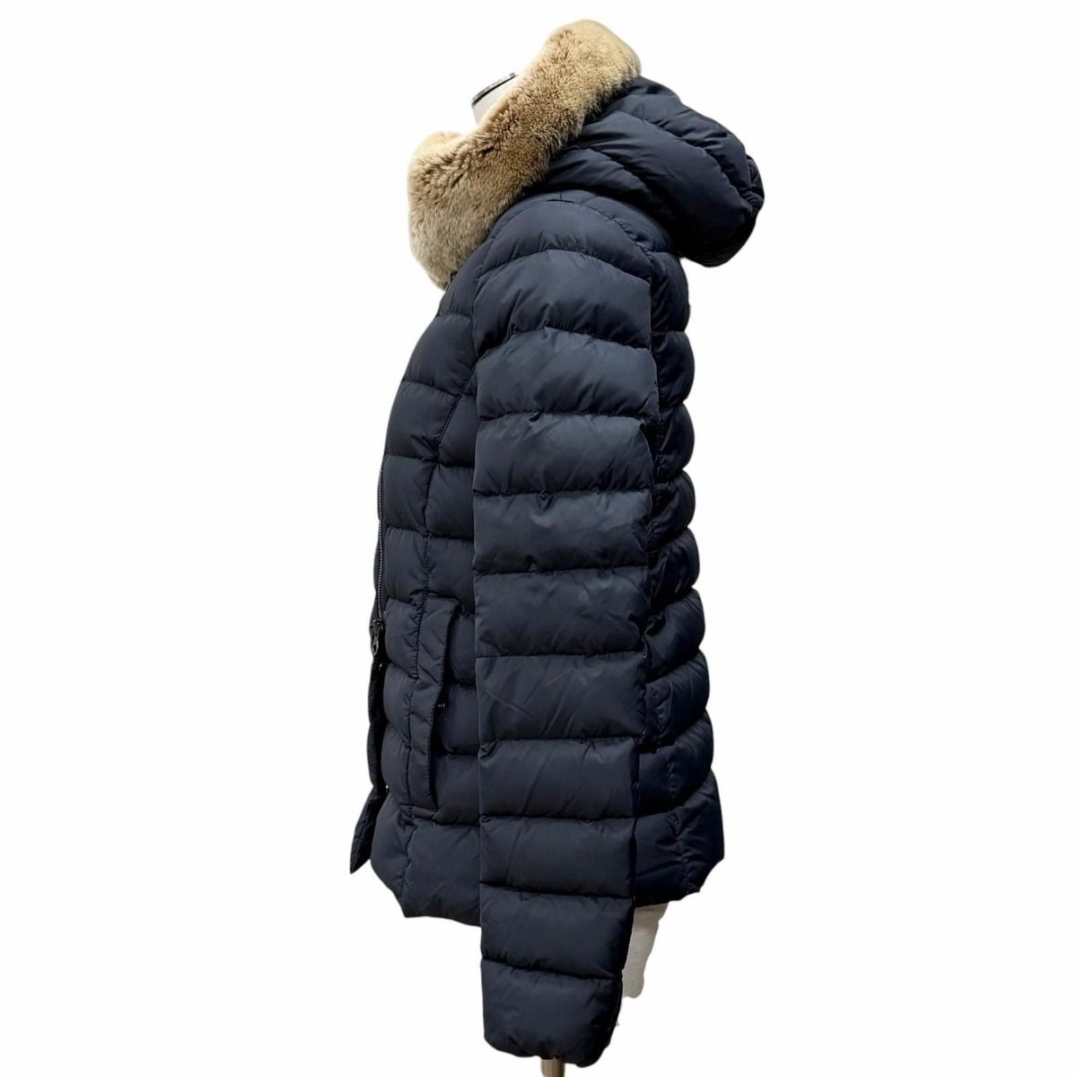 Bvlgari Duvetica Morwen Alpaca Hooded Down Jacket Dark Navy 38 — view 2