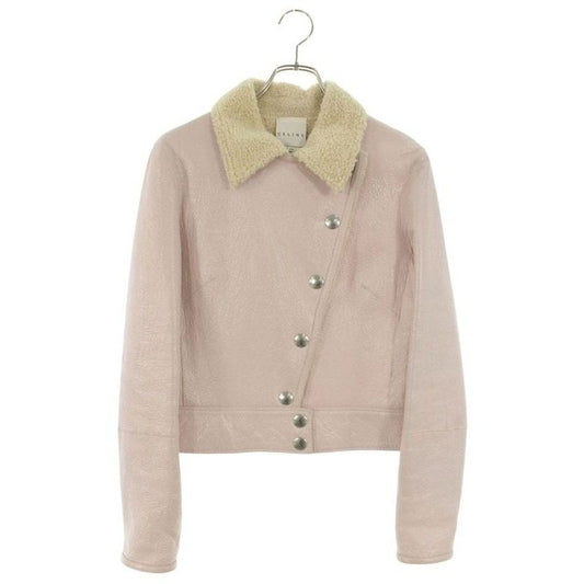 Celine 11 Mouton Riders Leather Jacket 38