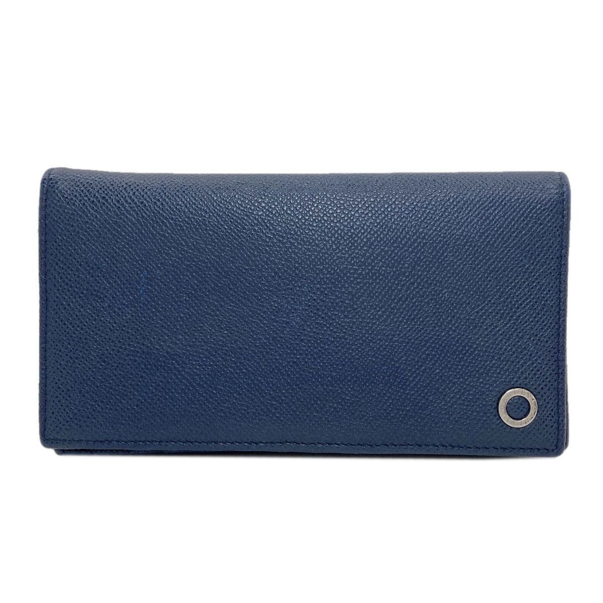 Bvlgari Wallet Leather Wallets Navy