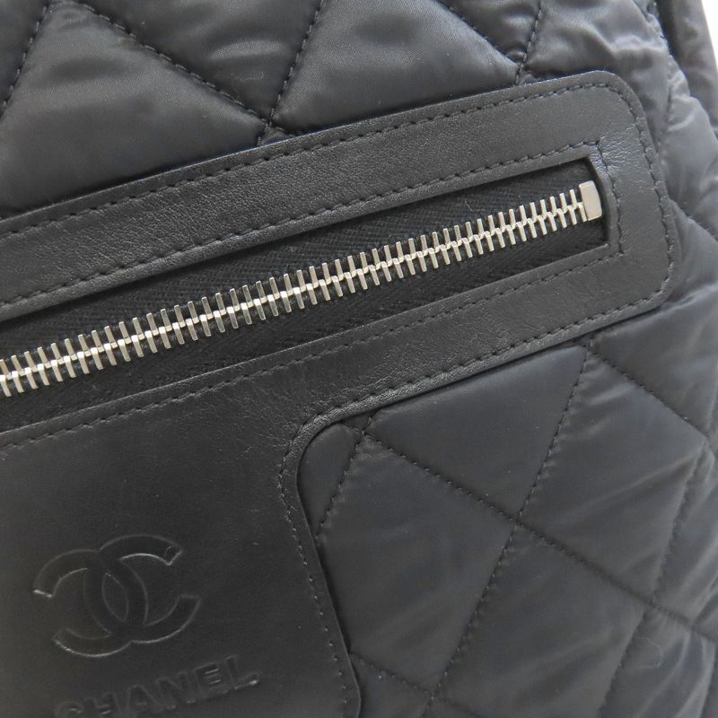 Chanel Coco Cocoon Silver Hardware Backpack Daypack Nylon Women