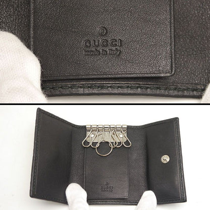 Gucci Interlocking G Leather Key Case 6 Keys 181680