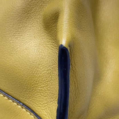 Loewe Tote Bag Flamenco A411fcdx02 Dark Yellow×gray Leather