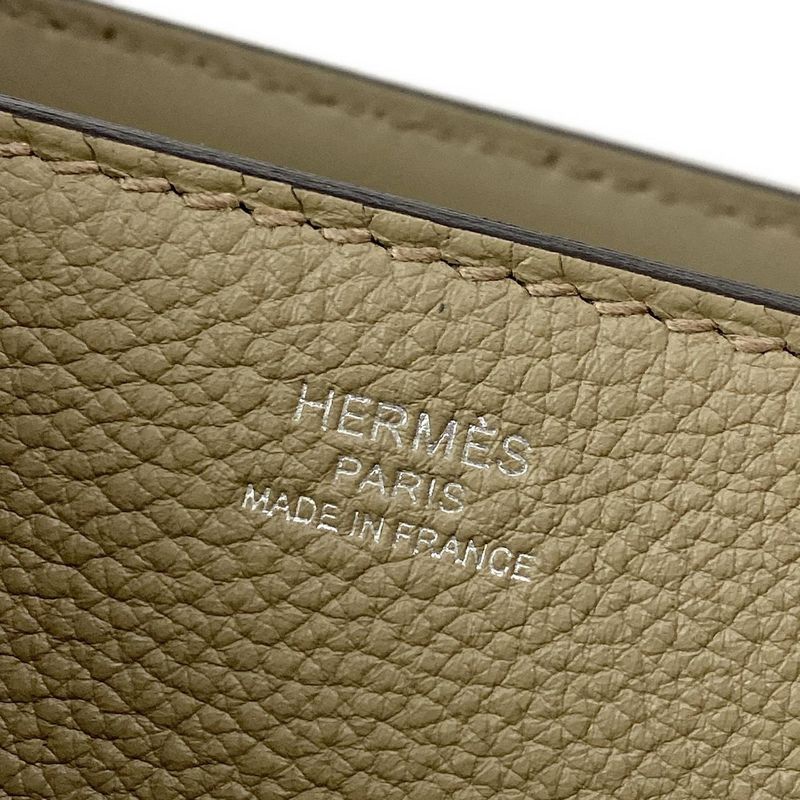 Hermes Handbag Medor Beige Marfa Silver Hardware /2way