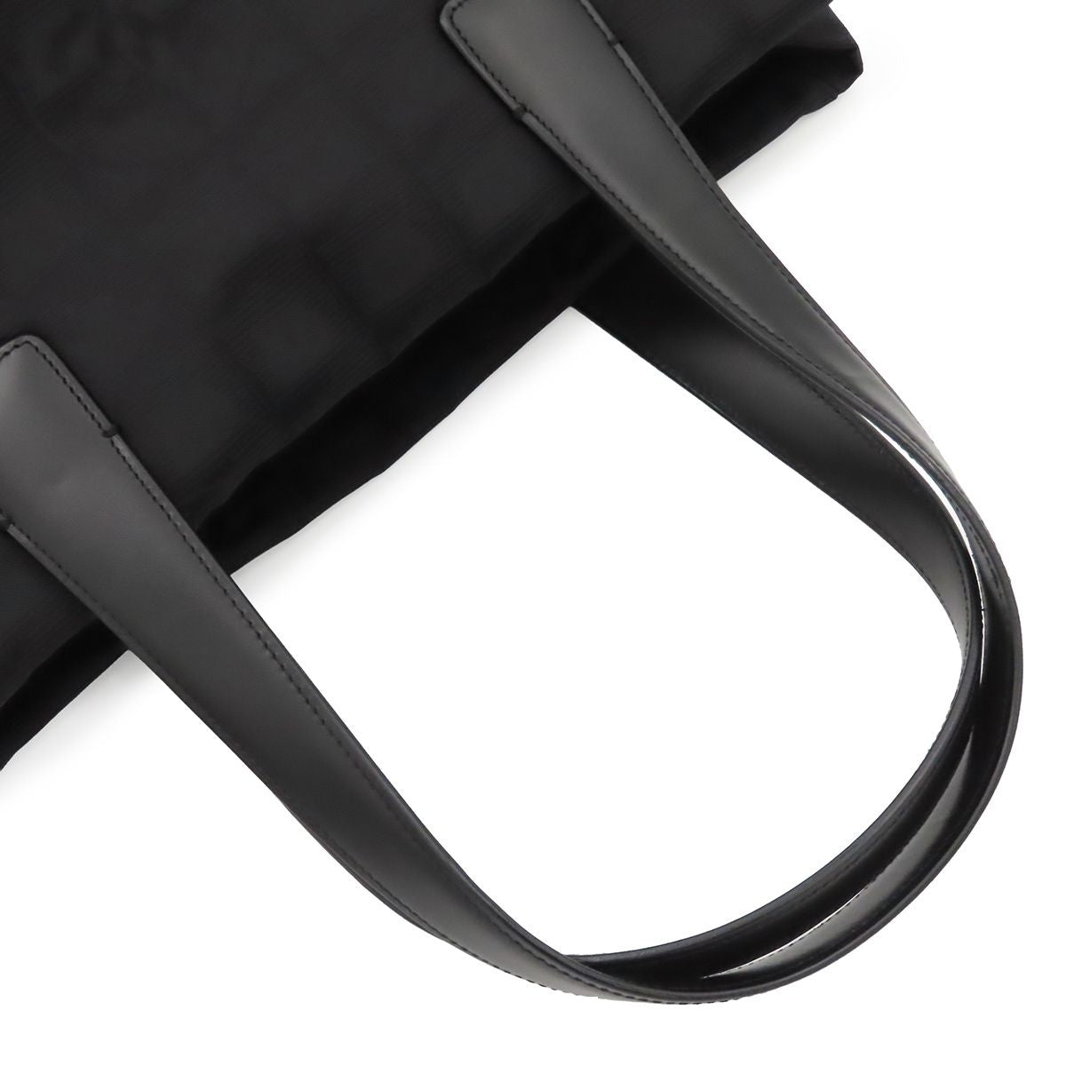 Chanel New Travel Line Black Nylon Leather Tote Bag MM — view 3