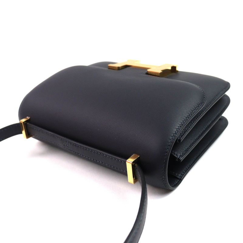 Hermes Constance 3 Mini 18 Miroir Vosuft Cavan Gold Hardware Shoulder Bag