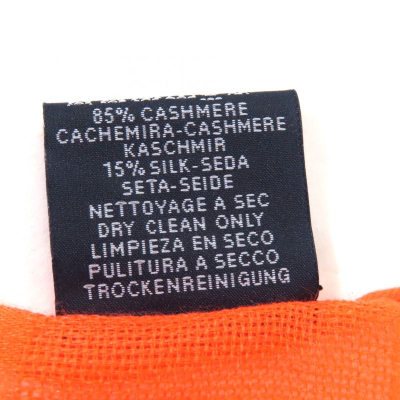 Hermes Carré 110 Cashmere Silk-blend Jacquard Serie Fringed Scarf Orange With