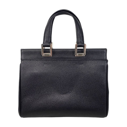 Gucci Handbag Zumi Small Top Handle Bag 569712 Leather Logo Black Silver