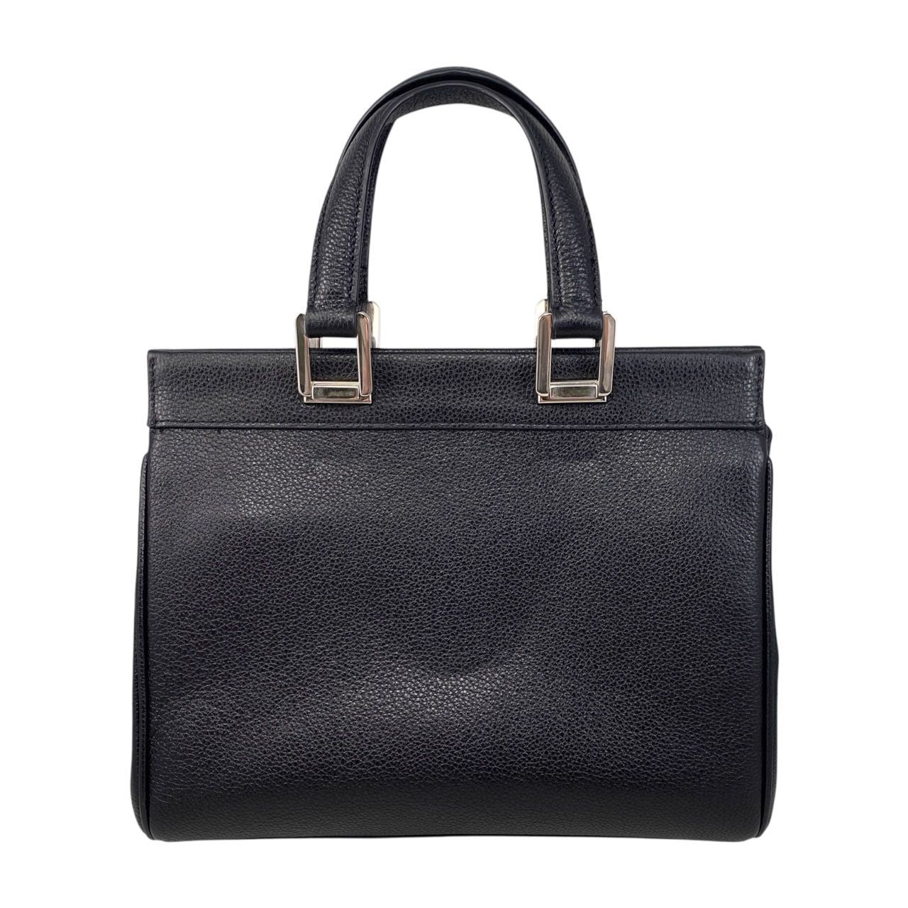 Gucci Handbag Zumi Small Top Handle Bag 569712 Leather Logo Black Silver