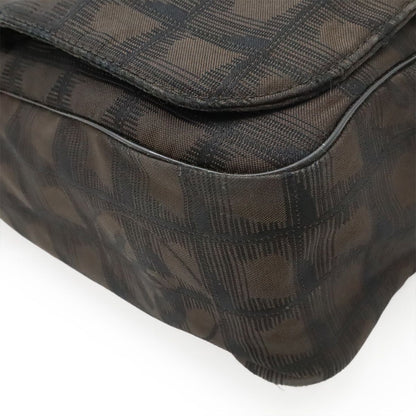 Chanel New Travel Line Messenger Bag Shoulder Bag Crossbody Brown Brown Black