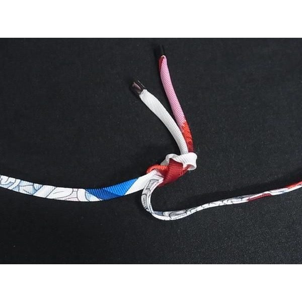 Hermes Tourbillon Necklace Pendant Silver Multicolor — view 3