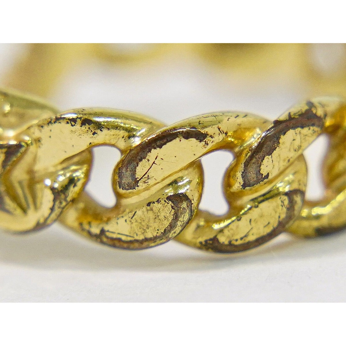 Dior CD Logo Rhinestone Ring S Gold Plated — view 6