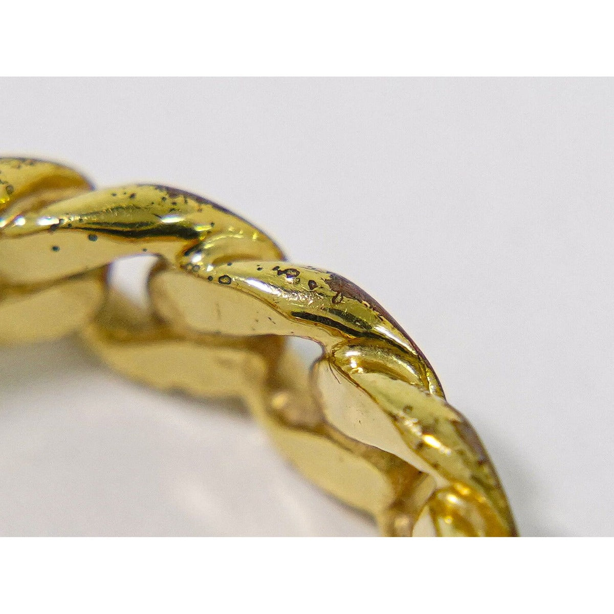 Dior CD Logo Rhinestone Ring S Gold Plated — view 8