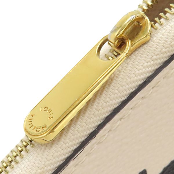 Louis Vuitton Coin Case Zippy Coin Purse Monogram Canvas Cream Gold Hardware