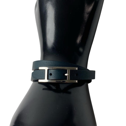 Hermes Double Tour Bracelet Navy — view 3