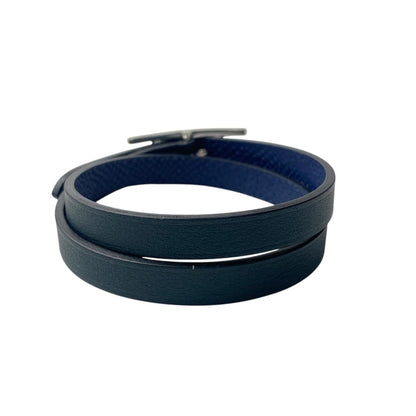 Hermes Double Tour Bracelet Navy — view 5