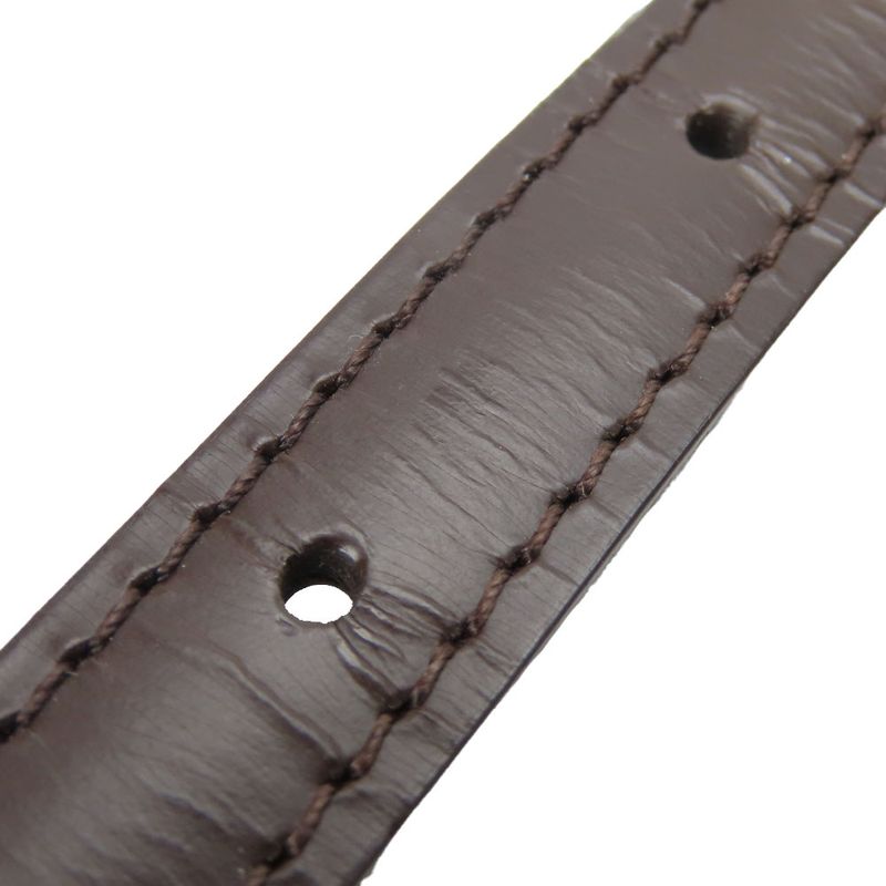 Louis Vuitton Shoulder Strap Leather Brown Gold Hardware For Damier Accessories