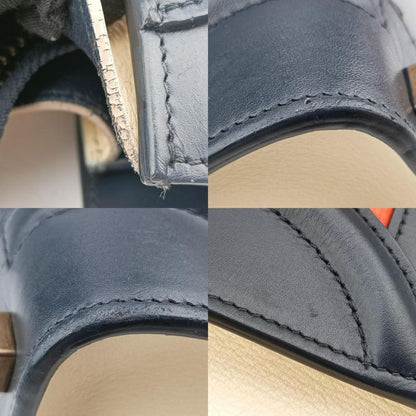 Celine Luggage Mini Shopper Orange X Black X Beige Leather S-cu-4124