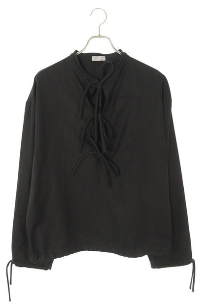 Dior 493c505a6226 Ribbon Collar Pullover Long Sleeve Shirt Men 46