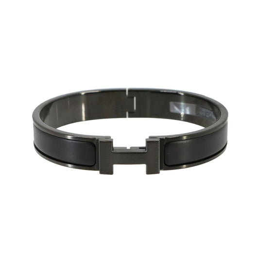 Hermes Clic HH T5 Bangle Sew Black Bracelet