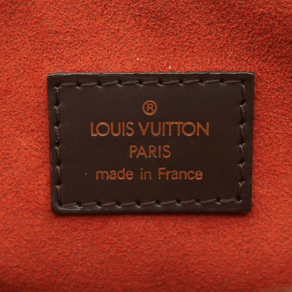 Louis Vuitton Shoulder Bag Pochette Ipanema Damier Canvas Damier Ebene Gold