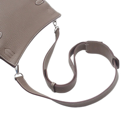 Hermes Jypsiere 28 Etoupe Silver Taurillon Clemence Shoulder Bag — view 4
