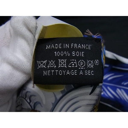 Hermes Danse Pacifique Twilly Silk Ribbon Scarf Blue — view 3