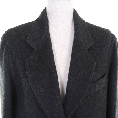 Hermes 100% Cashmere Margiela Period H Button Single Chester Coat Long Coat