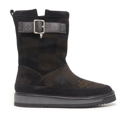Louis Vuitton Cozy Line NIGO Collaboration Mouton Boots 8 Black
