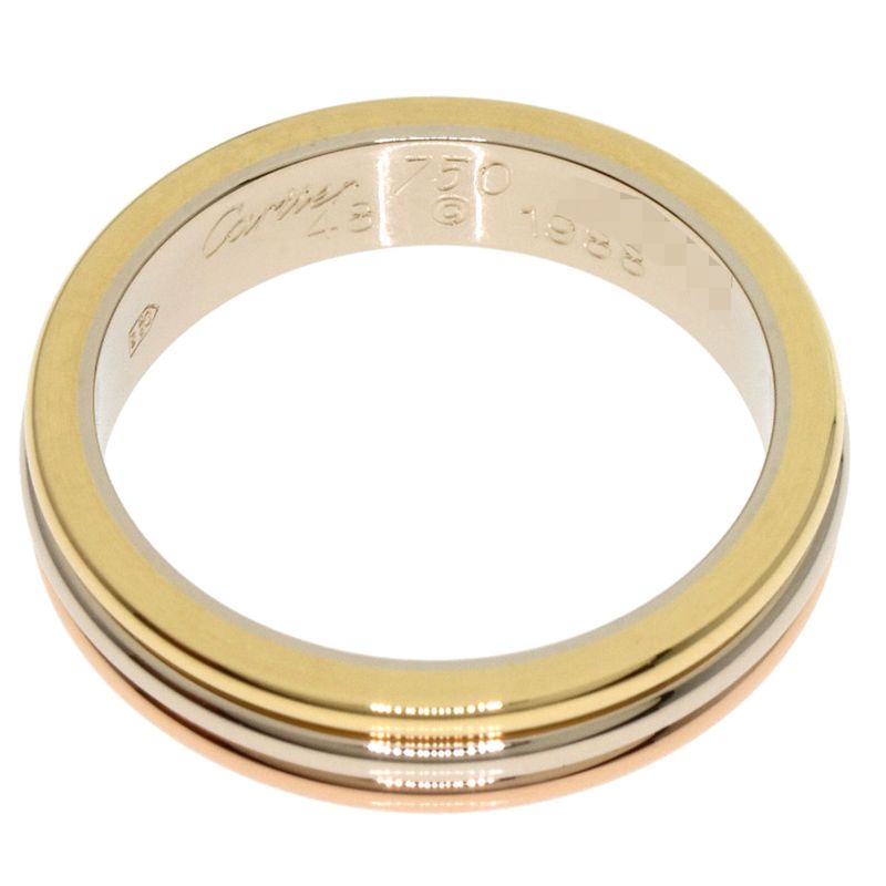Cartier Three Color #48 Ring / Rings 18K Yellow Gold 18K Pink Gold 18K White