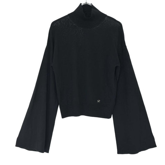 Loewe 22ss Bell Sleeve High Neck Knit Sweater S540y14kaa Black M