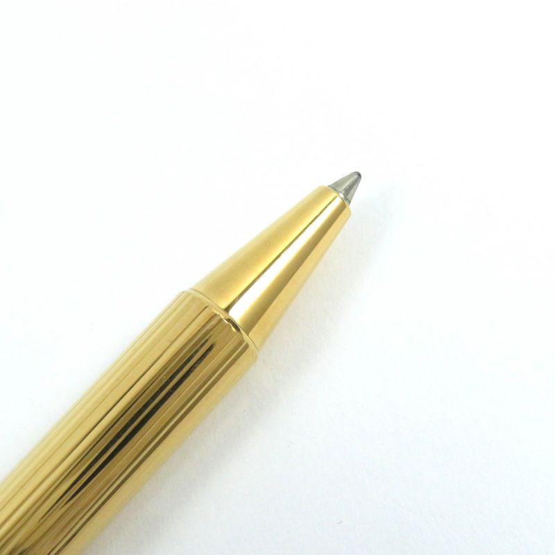 Cartier Must De Cartier Ballpoint Pen With Stripe Pattern And Logo