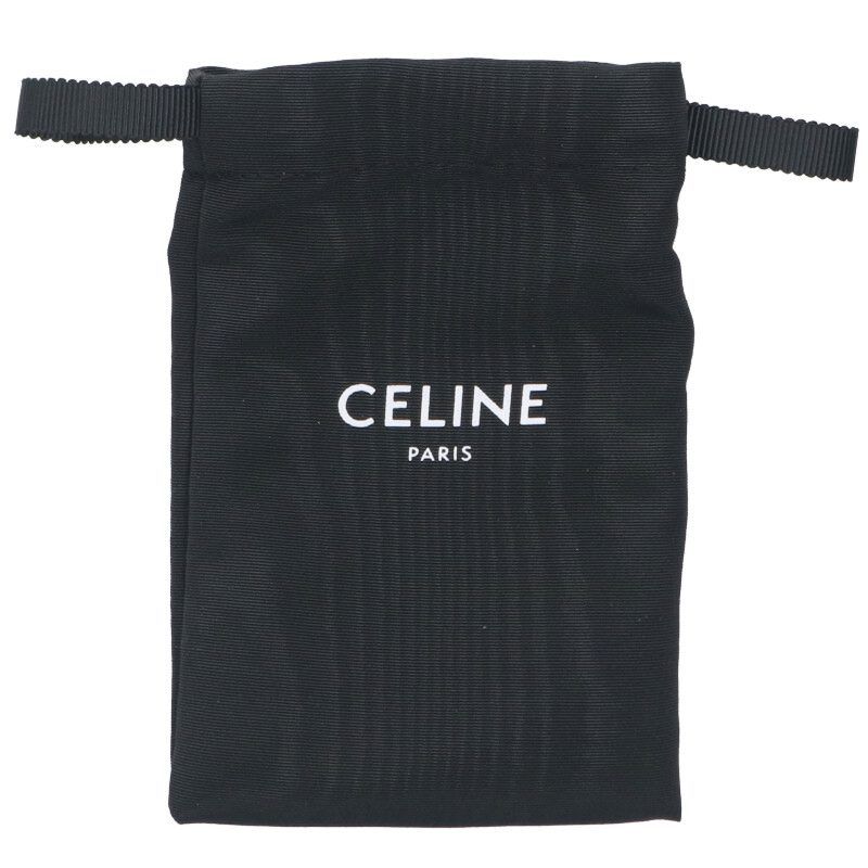 Celine Croc Shape Embossed Scuff Zipper Key Case Men's