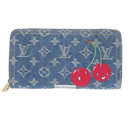 Louis Vuitton TM Zippy Wallet Long Monogram Denim Blue
