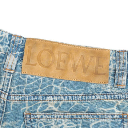 2022ssLoewe Mermaid Shorts Paulas Ibiza Shorts Size 36 Denim Mermaid