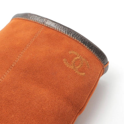 Chanel Boots Size 37C Middle Boots CC Logo Coco Mark Suede Shoes Made In