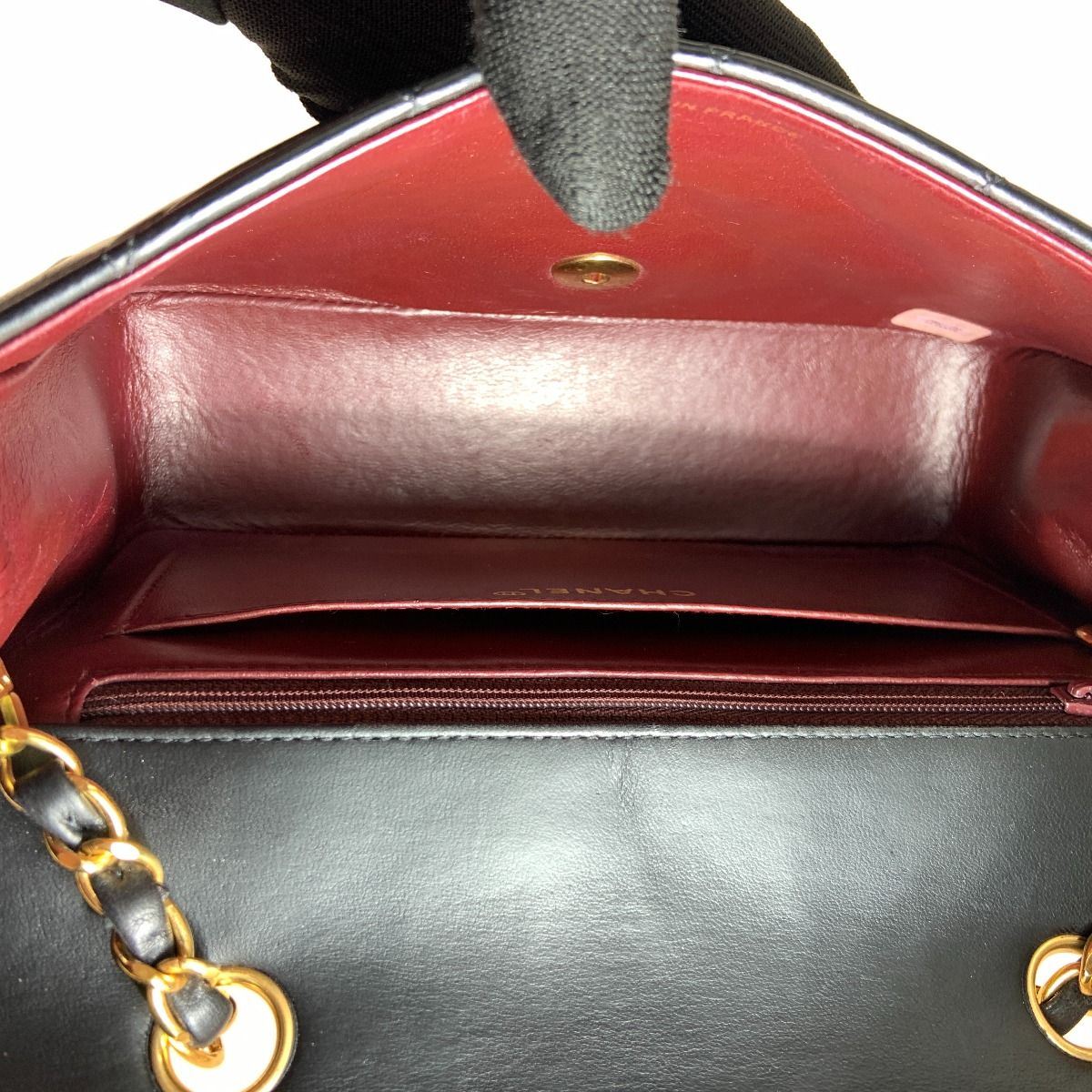 Chanel Diana Matelasse Chain Shoulder Bag A01164 Black
