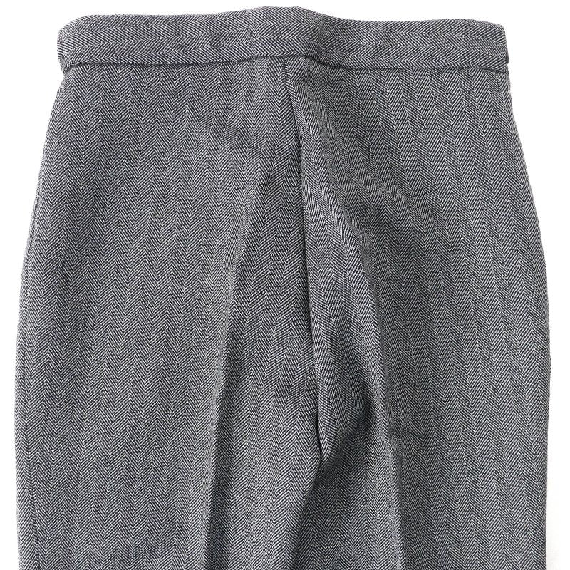 Gucci Vintage 2000 100% Wool Tom Ford Period Leather Belted Herringbone