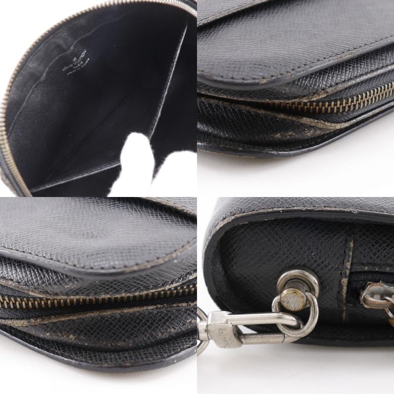 Louis Vuitton Baikal M30182 Taiga Ardoise Black Vi0094 Men's Second Bag